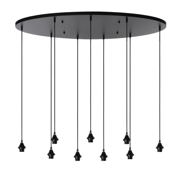 Nikilo/Quinto/Mayson 9 Lamps plafondplaat ovaal
