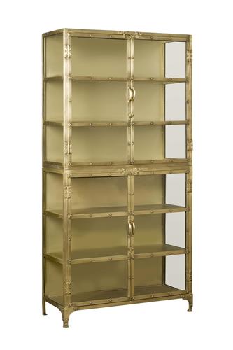Brass Glass Cabinet Indy