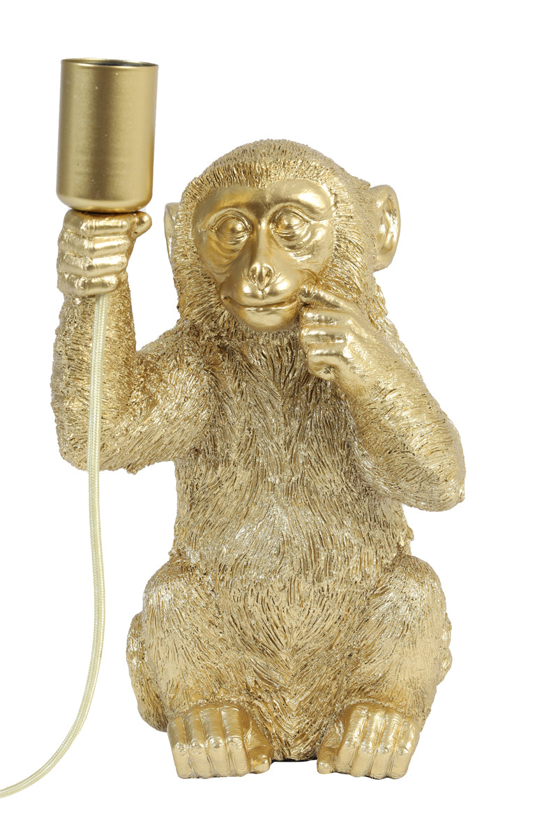 Tafellamp Monkey goud