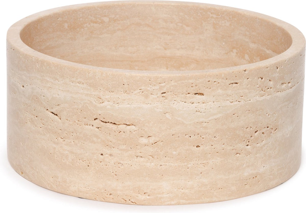Travertine Fruitschaal rond