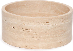 Travertine Fruitschaal rond