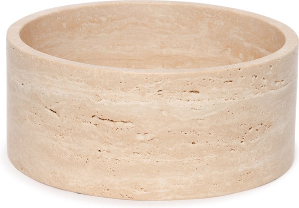 Travertine Fruitschaal rond