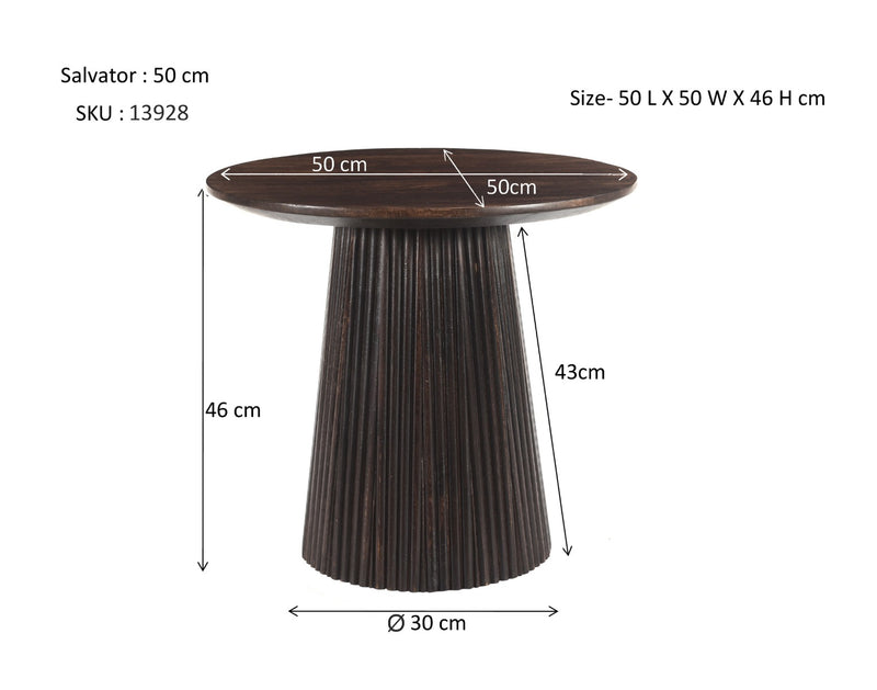 Salontafel Salvator Walnut Round