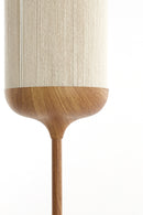 Vloerlamp Wood Dania print nat+rope cream
