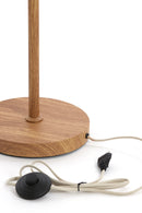 Vloerlamp Wood Dania print nat+rope cream