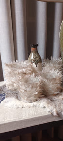 Theelicht veren beige