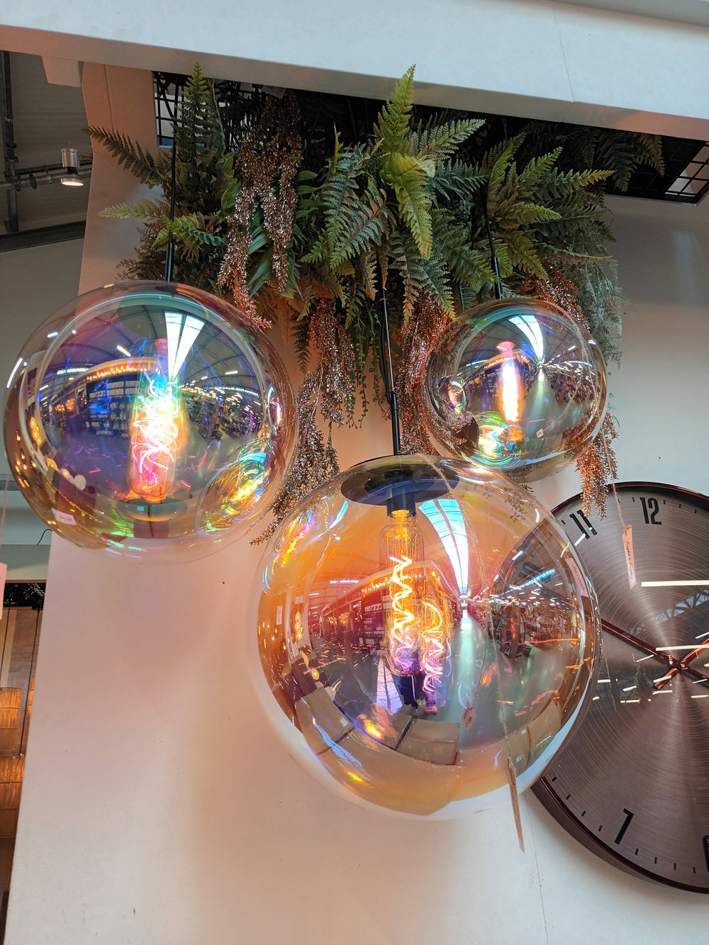 Hanglamp Medina Glas rainbow+zwart