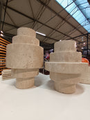 Travertine Agano Vaas