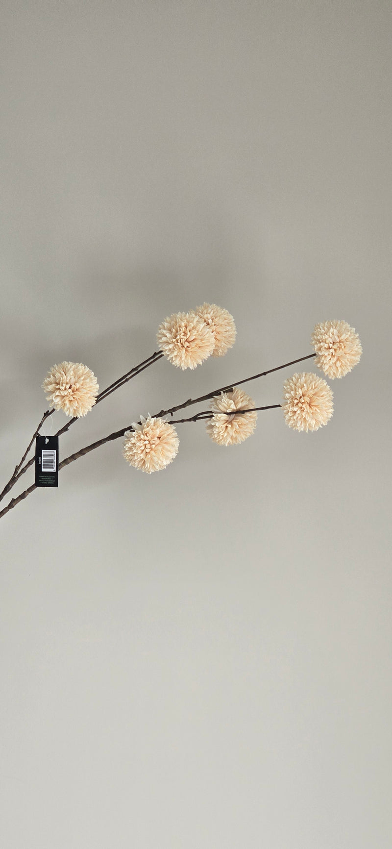 Kunstbloem Pom Pom Cream