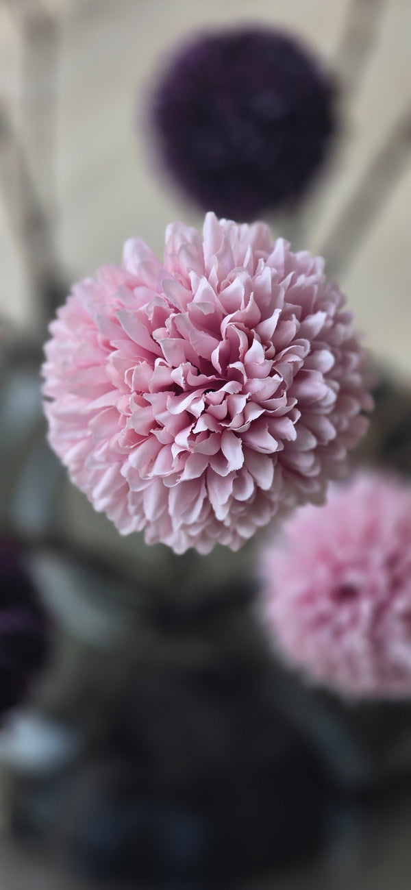 Kunstbloem Pom Pom Lila