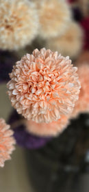 Kunstbloem Pom Pom Salmon