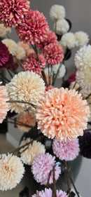 Kunstbloem Pom Pom Salmon