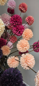 Kunstbloem Pom Pom Salmon