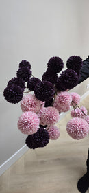 Kunstbloem Pom Pom Purple