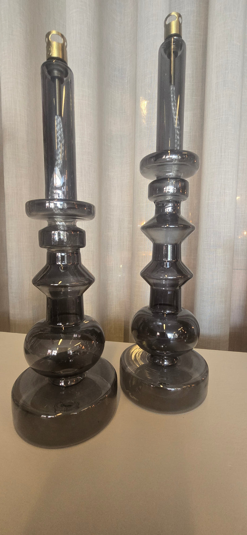 Candleholder Smoked (Olielamp)