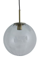 Hanglamp Magdala glas helder+goud