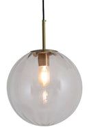 Hanglamp Magdala glas helder+goud