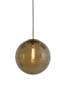Hanglamp Magdala glas bruin+goud