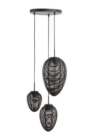 Hanglamp Yaelle 3 Lamps rond