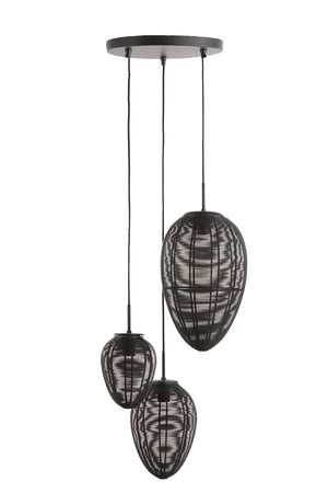 Hanglamp Yaelle 3 Lamps rond