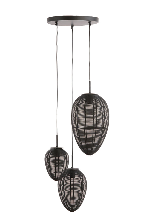 Hanglamp Yaelle 3 Lamps rond