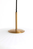 Hanglamp Pleat Glas mat wit+goud