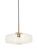 Hanglamp Pleat Glas helder+goud