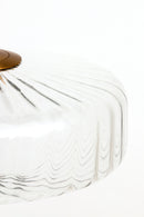 Hanglamp Pleat Glas helder+goud