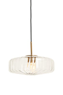 Hanglamp Pleat Glas helder+goud