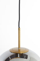 Hanglamp Medina 3 L Glass smoke+gold
