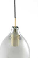 Hanglamp 3L Lukaro Antiek bronze+smoke