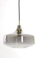 Hanglamp 3L Solna Antique bronze+Smoked glass