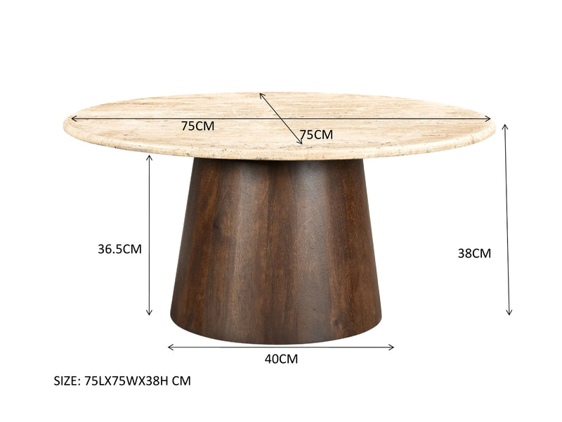 Salontafel Valentino Round