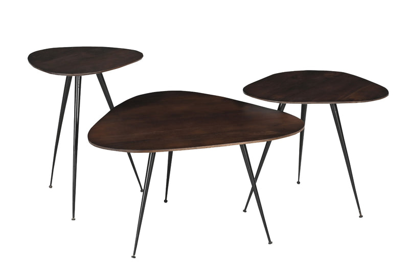 Salontafel Brix Loua Brown Set van 3