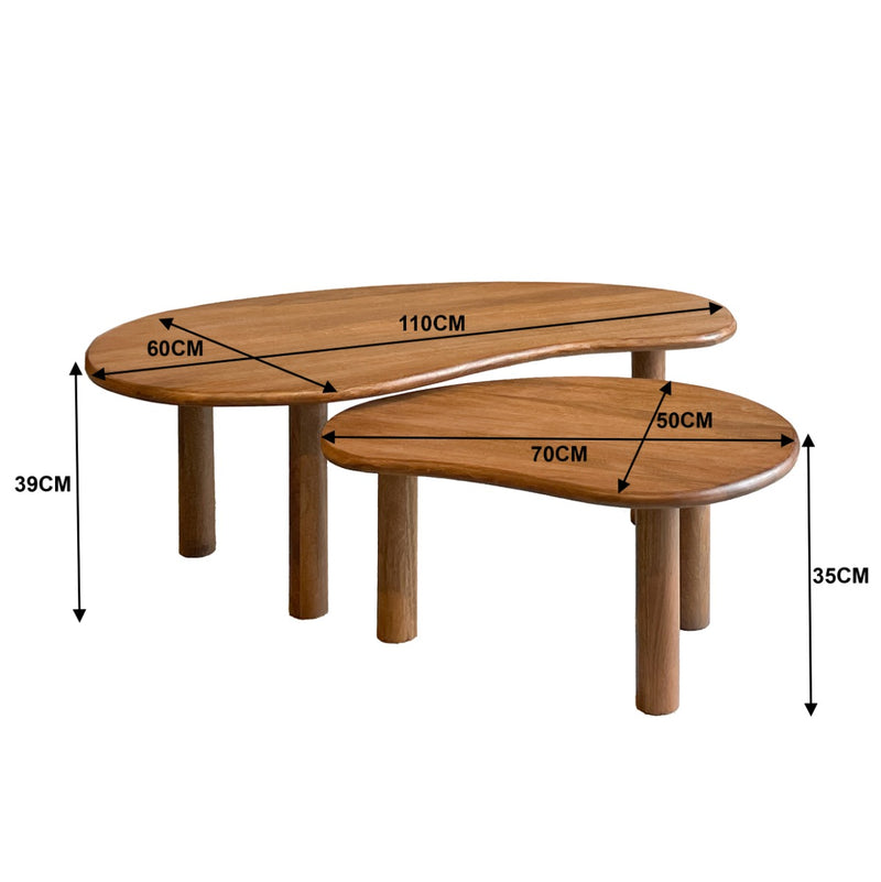 Salontafel Nubi Set van 2