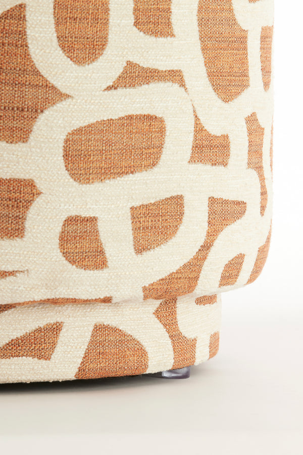 Poef Davonte Terra+cream