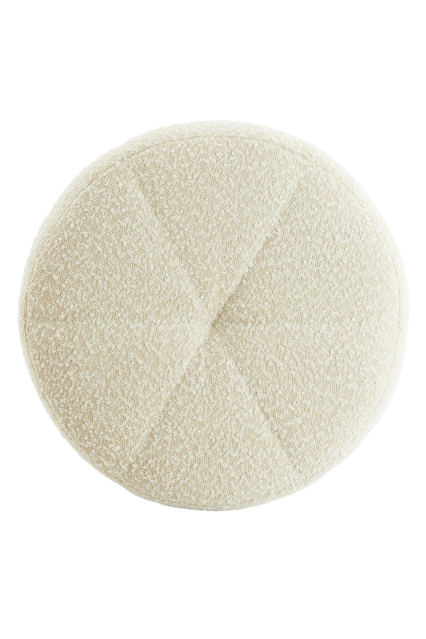 Poef Batoemi Bouclé Cream