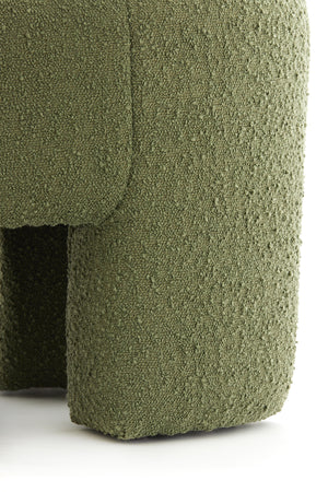 Poef Batoemi Bouclé Dark green
