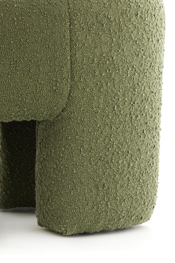 Poef Batoemi Bouclé Dark green