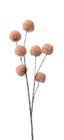 Kunstbloem Pom Pom Salmon