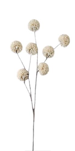 Kunstbloem Pom Pom Cream