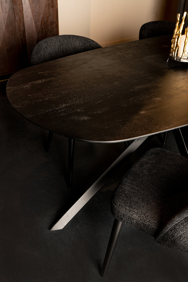 Alore black black diningtable oval