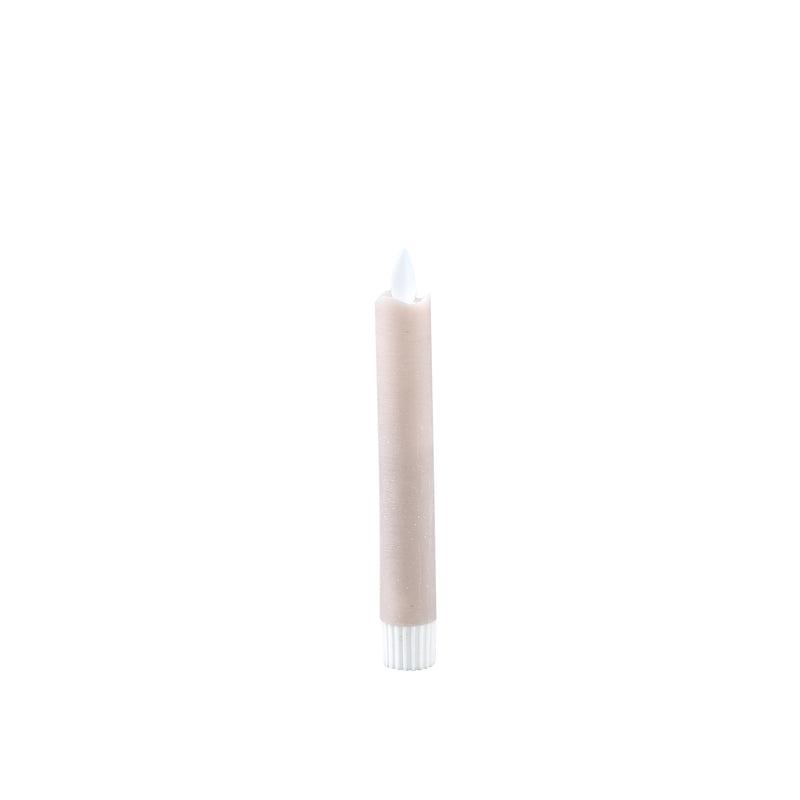 LED Light Diner Candle Beige