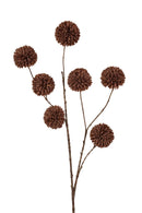 Kunstbloem Pom Pom Dark Coffee