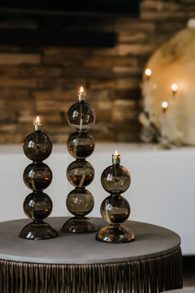 Collier Champagne Brass (Olielamp) Set van 3 Peri Living