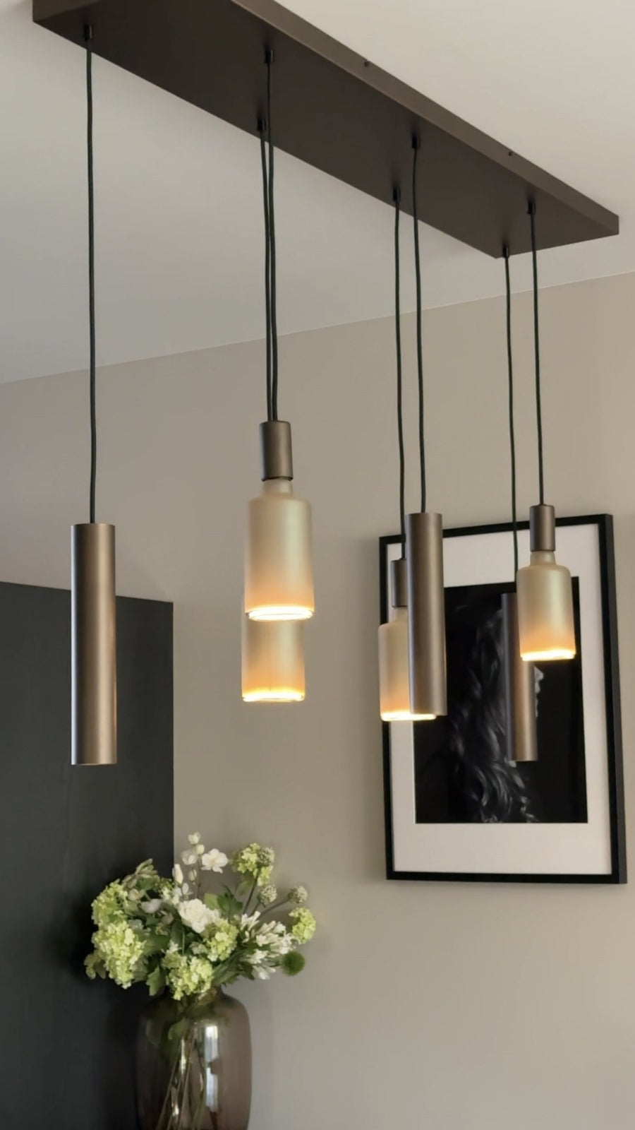 Hanglamp met Segula frosted floating leds