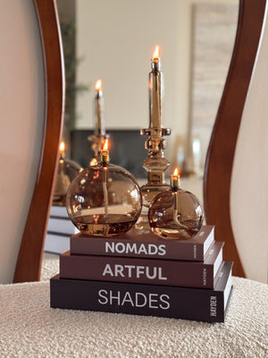 Peri Living Sara Set van 3 | Shop the Look | Champagne Glazen Olielampen