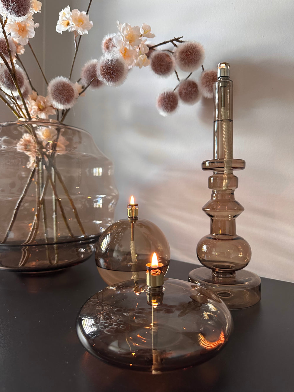 Peri Living Bianca Set van 3 | Shop the Look | Champagne Glazen Olielampen