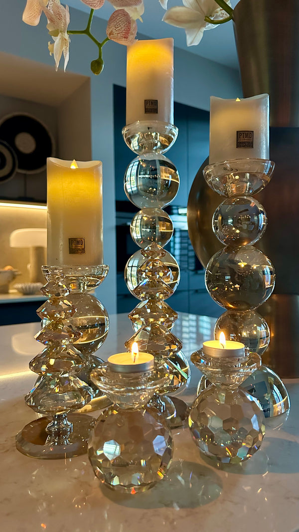 Candleholder Gold Luster Set C