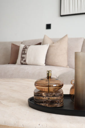 Olielamp Disk Champagne
